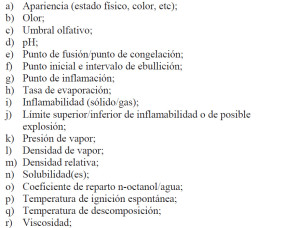 Propiedades físicas y químicas